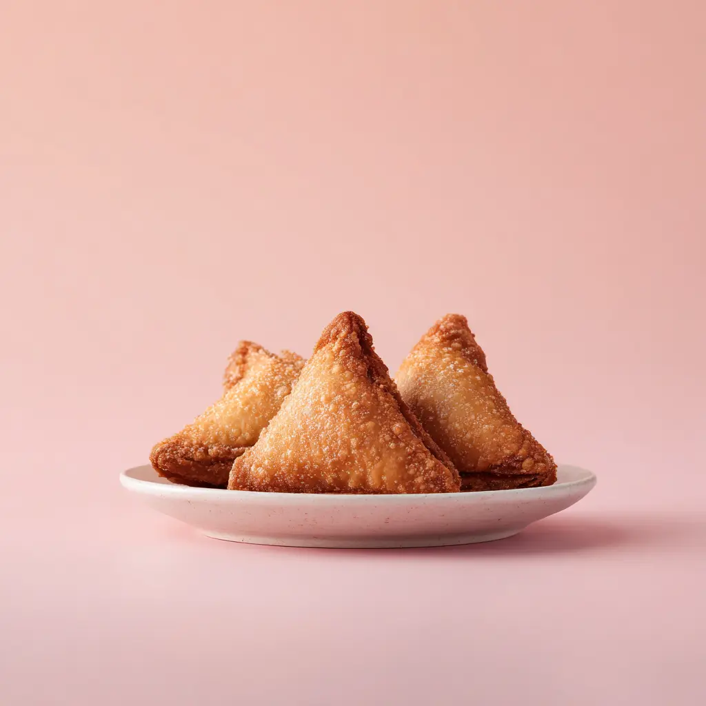 [5635] Crêpes façon samoussa et mousse de pommes confites