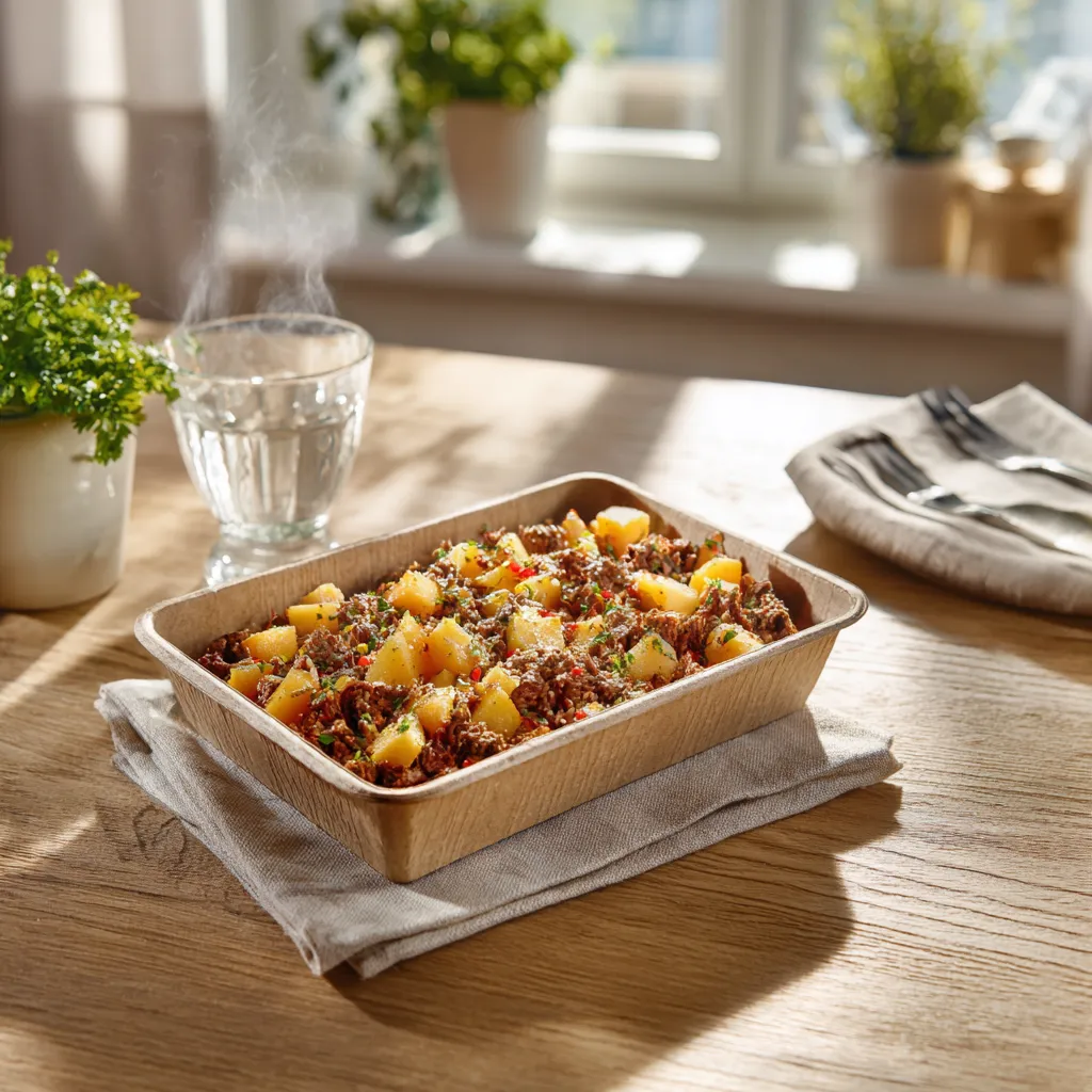 [7571] Emincé de boeuf tex mex purée de patate douce