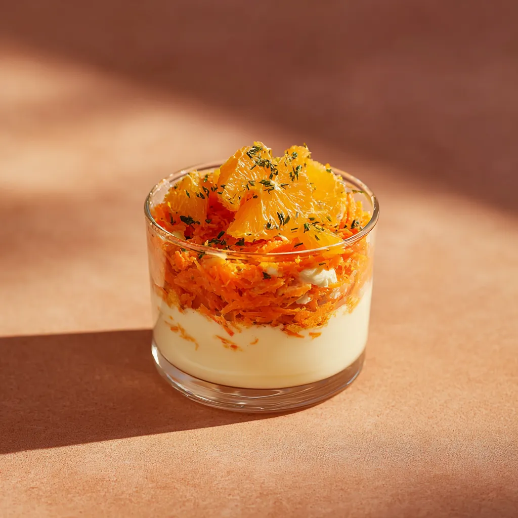 [3693] Panna Cotta au chèvre et rapé de légumes