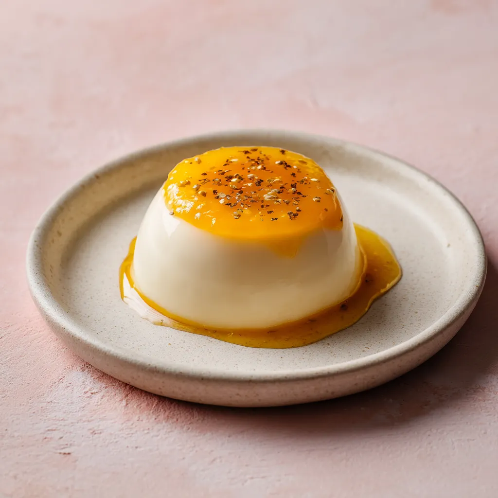 Panna cotta mangue-gingembre